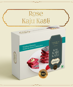 Rose Kaju Katli