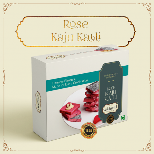 Rose Kaju Katli