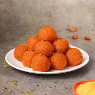 Delicious Motichur Laddu from Vaishnavi Sweets & Snacks - traditional Indian sweet